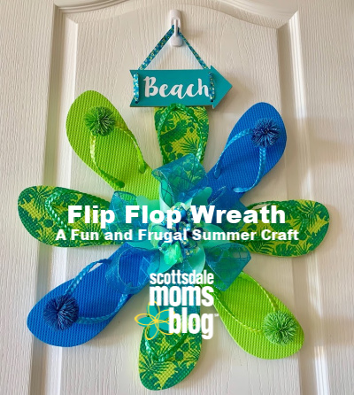 Flip Flop Wreath {a Fun and Frugal Summer Craft}