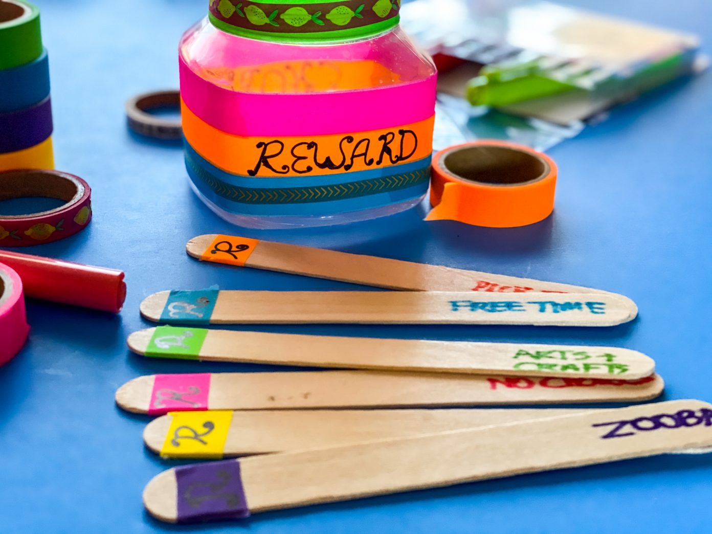 How to Make a DIY Reward Jar + a Chore Jar for Kids