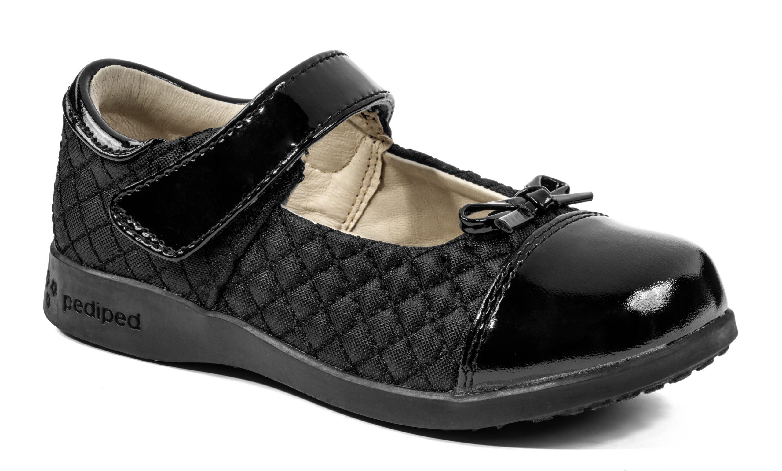 Rubber soled girls shoe